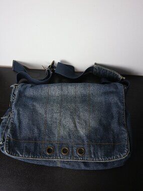 Jacob Connexion Denim Sling Crossbody Bag Y2K Grunge Style